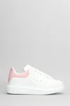 Alexander Mcqueen Oversized Snakeskin-embossed Leather Sneakers In White