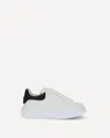 Alexander Mcqueen Crystal-embellished Leather Exaggerated-sole Sneakers In White