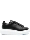 Alexander Mcqueen Oversized Low-top Sneakers In Black