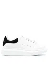 Alexander Mcqueen Oversize Sneakers In White And Beige Calf Leather