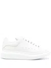 Alexander Mcqueen Women Leather Upper And Rubber Sole Sneaker In White