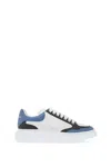 Alexander Mcqueen Retro Oversized Sneakers -  - Leather - Blue In White