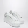 Alexander Mcqueen Off White Leather Sneakers In White