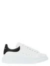 Alexander Mcqueen White And Black Low-top Sneakers With Chunky Sole And Contrasting Heel Tab In Leather Man In White