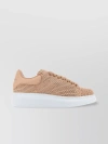 ALEXANDER MCQUEEN OVERSIZE SOLE SNEAKERS WITH CROCHET AND LEATHER