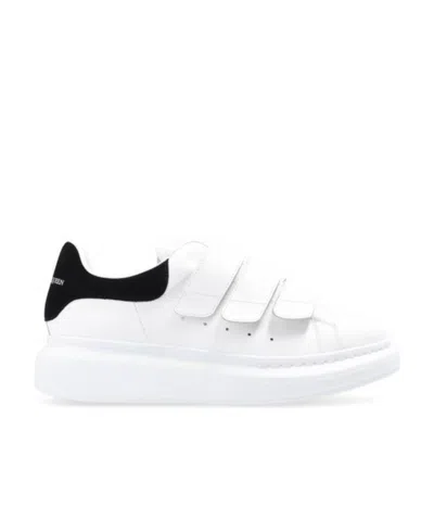 Alexander Mcqueen Oversize Sole Touch-strap Sneakers In White