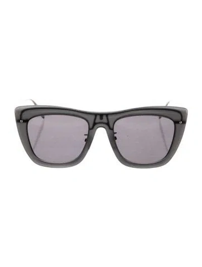 Pre-owned Alexander Mcqueen Oversize Tinted Sunglasses In Gray