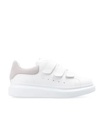 Alexander Mcqueen Oversize Touch-strap Sneakers In White