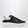 Alexander Mcqueen Black Low Top Sneakers With Chunky Sole And Contrasting Heel In Leather Man In Black