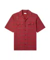 Alexander Mcqueen Oversized Camp-collar Harness-detailed Checked Cotton-twill Shirt In Multi