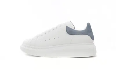 Pre-owned Alexander Mcqueen Oversized Classic Suede Haze Blue Men's Shoes In White