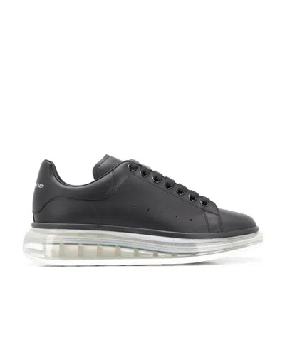 Alexander Mcqueen Oversized Clear Sole Sneakers In Black