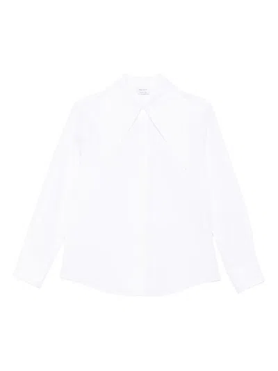 Alexander Mcqueen Oversized-collar Cotton Shirt In White