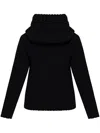 Alexander Mcqueen Chunky Ribbed Knit Sweater In Black