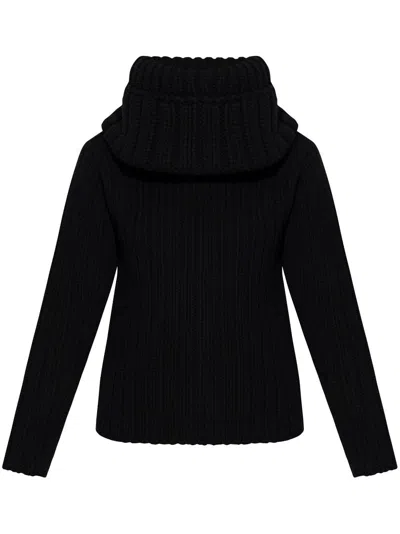 ALEXANDER MCQUEEN OVERSIZED-COLLAR JUMPER - WOMEN'S - CASHMERE/WOOL