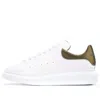 Alexander Mcqueen White Low-top Sneakers With Chunky Sole And Contrasting Heel Tab In Leather Man In White
