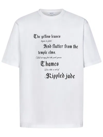 Alexander Mcqueen Oversized Cotton Jersey T-shirt With Contrasting Lettering Print In White