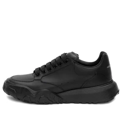 Alexander Mcqueen Oversized Court Trainer 'black Leather'
