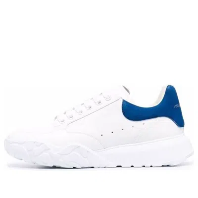 Alexander Mcqueen Oversized Court Trainer 'white Blue'