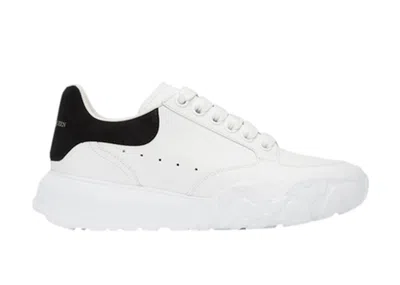 Pre-owned Alexander Mcqueen Oversized Court Trainer (women's) Sneakers In White/black