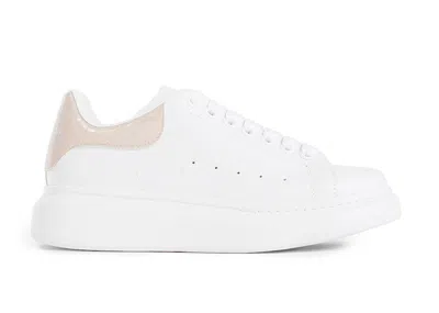 Pre-owned Alexander Mcqueen Oversized Croc (women's) Sneakers In White/light Pink