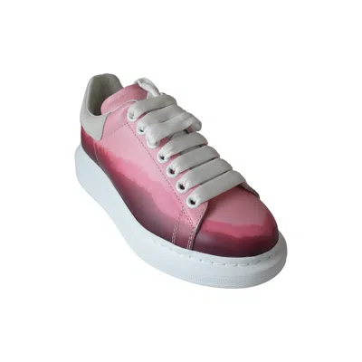 ALEXANDER MCQUEEN ALEXANDER MCQUEEN OVERSIZED DIP DYE LEATHER SNEAKERS PINK