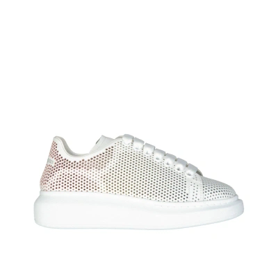 Alexander Mcqueen Oversized Dotted Cut-out Sneakers In White