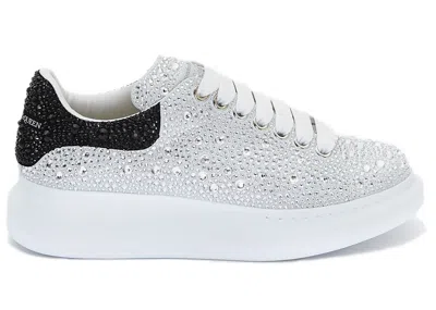 Pre-owned Alexander Mcqueen Oversized Embellished (women's) Sneakers In White/crystal