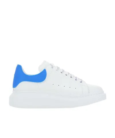 Alexander Mcqueen Oversized Embossed Low-top Sneakers In White