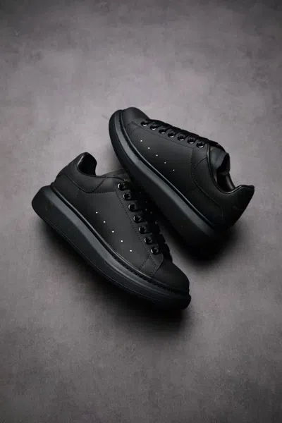 Pre-owned Alexander Mcqueen Oversized Fashion Black Sneakers Us Sizes 8-12 In Multicolor