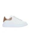 Alexander Mcqueen Oversized Glitter Low-top Sneakers In White