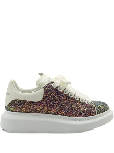Pre-owned Alexander Mcqueen Oversized Glitter Platform Sneakers In Pink