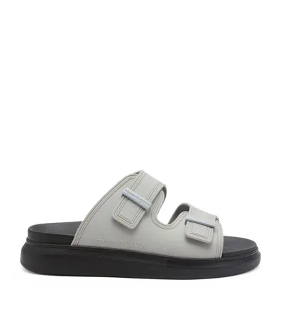 Alexander Mcqueen Oversized Hybrid Sandals In Grey