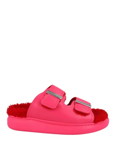Pre-owned Alexander Mcqueen Oversized Hybrid Slides (women's) Sneakers In Pink Silver