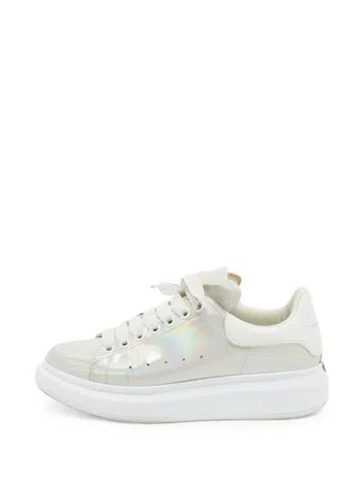 Pre-owned Alexander Mcqueen Oversized Iridescent Sneakers In White