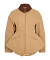 Alexander Mcqueen Oversized Jacket In Brown