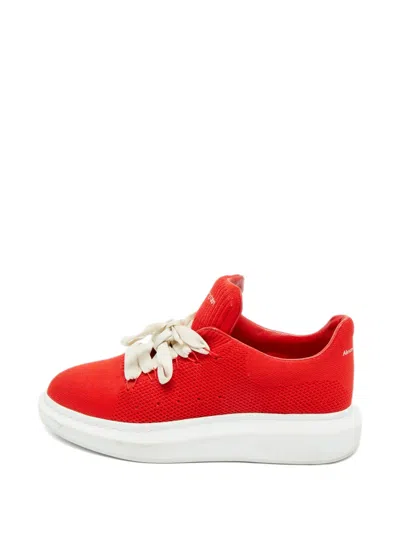 Pre-owned Alexander Mcqueen Oversized Knitted Sneakers In Red