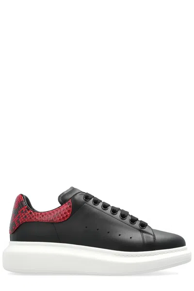 Alexander Mcqueen Leather Sneakers In Black