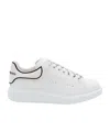 Alexander Mcqueen White Sneakers With Logo Lettering On The Rear And Oversize Sole In Leather Man