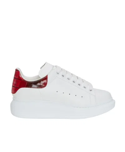 Alexander Mcqueen Oversized Lace-up Sneakers In White