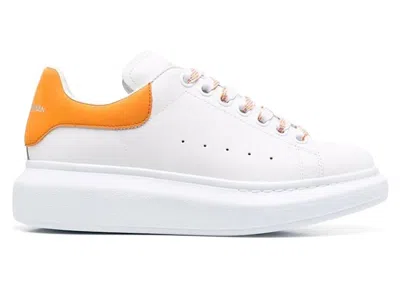 Pre-owned Alexander Mcqueen Oversized Laces (women's) Sneakers In White/orange In Multi