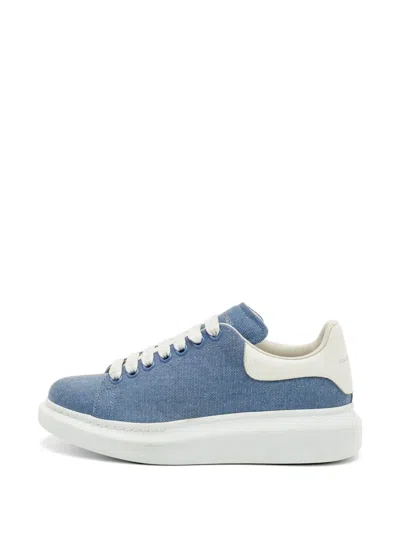Pre-owned Alexander Mcqueen Oversized Lace-up Sneakers In Blue