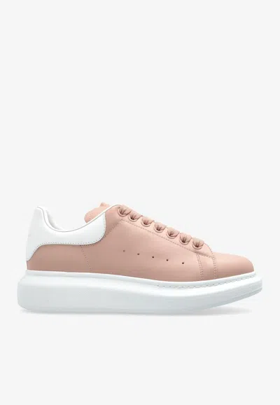 Alexander Mcqueen Oversized Leather Low-top Sneakers