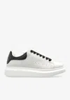 Alexander Mcqueen Oversized Leather Low-top Sneakers In White