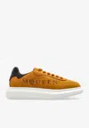 Alexander Mcqueen Oversized Leather Low-top Sneakers In Orange