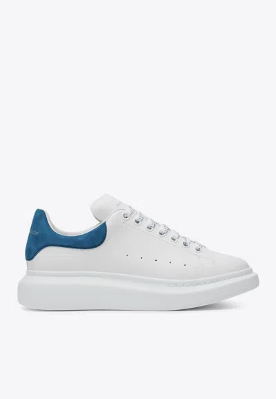 Alexander Mcqueen Oversized Leather Low-top Sneakers In White