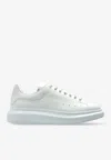 Alexander Mcqueen Oversized Leather Low-top Sneakers In White