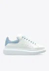 Alexander Mcqueen Oversized Leather Low-top Sneakers In White