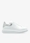 Alexander Mcqueen Oversized Leather Low-top Sneakers In White