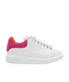 Alexander Mcqueen Suede-trimmed Leather Exaggerated-sole Sneakers In White